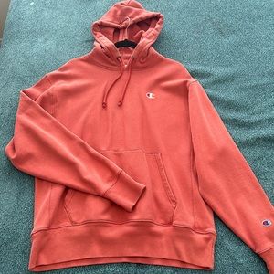 Champion Salmon pink hooded sweatshirt